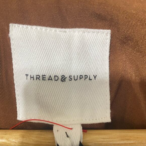 Thread and Supply Northy Teddy Jacket Cozy and Casual in Copper NEW Size Large. - Picture 5 of 7